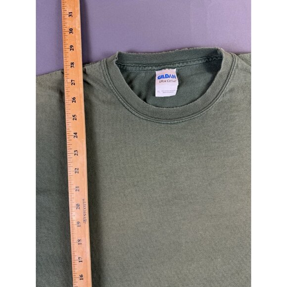Rare Vintage Y2K Olive Forest Green Faded Longsleeve Shirt XL Streetwear Hype - Picture 15 of 15